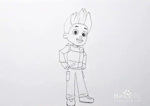 汪汪队莱德怎么画