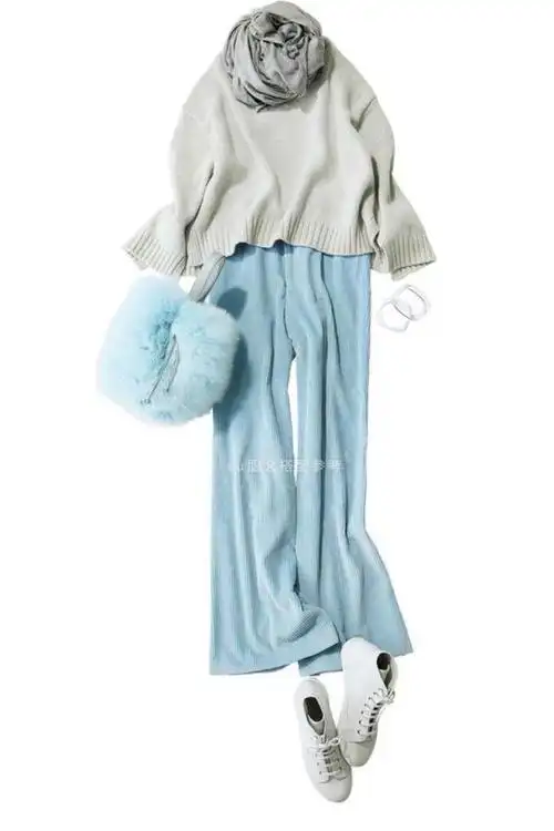 穿搭|高级灰&优雅蓝-冬日里的气质灰蓝色搭配