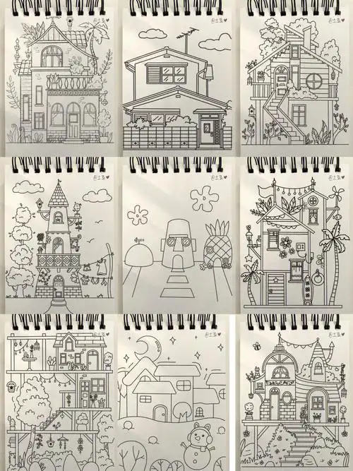 房子简笔画合集