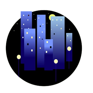 都市夜景ai矢量图免扣素材