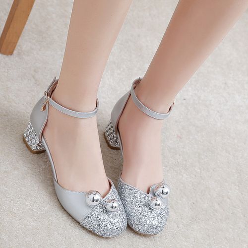 儿童高跟鞋公主风