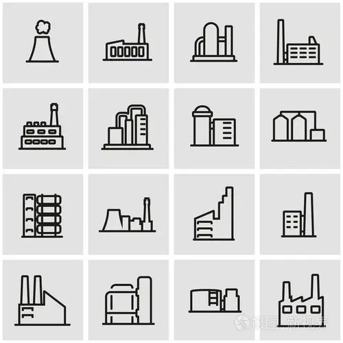 矢量线厂图标集