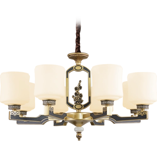 雷士照明新中式吊灯仿铜轻奢大气客厅灯简约现代中式灯具灯饰套餐