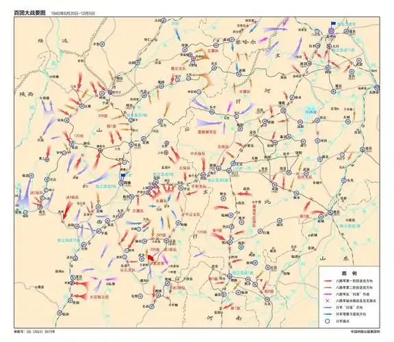 每日红色地图百团大战要图