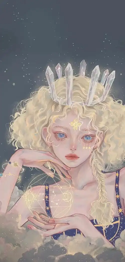 12星座少女插画壁纸