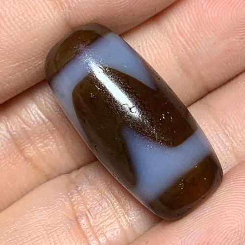 一物一图 天然玛瑙真品台湾牙黄马蹄纹包浆虎牙配饰手链配饰男女