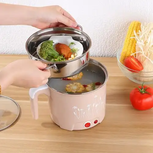 插电火锅家用迷你分离小型电煮锅学生宿舍电锅200w功率分体式电器