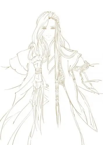 160张古风手绘线稿图片古风动漫插画线稿图片素材古风白描图