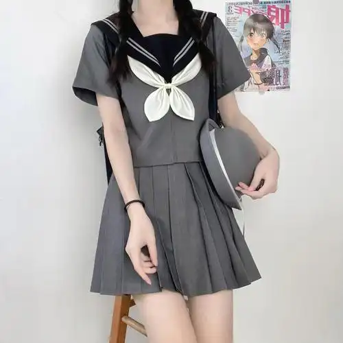 jk制服灰色水手服
