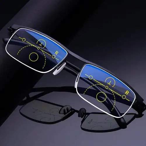 老花镜男远近两用智能渐进多焦点自动变焦l中老年老花眼镜女防蓝