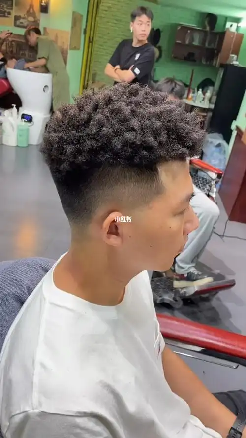 男士黑人烫