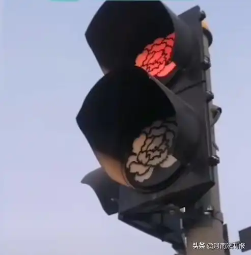 洛阳部分红绿灯变成牡丹形状网友能让等红绿灯不急躁