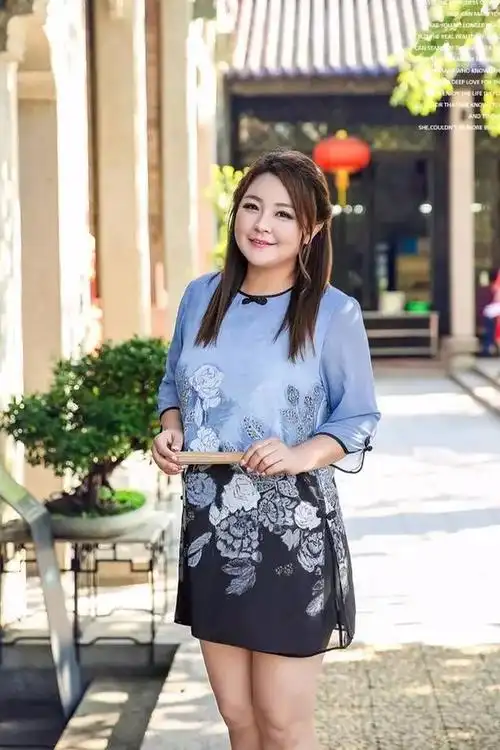 胖就不能穿旗袍?开玩笑么,看看她们