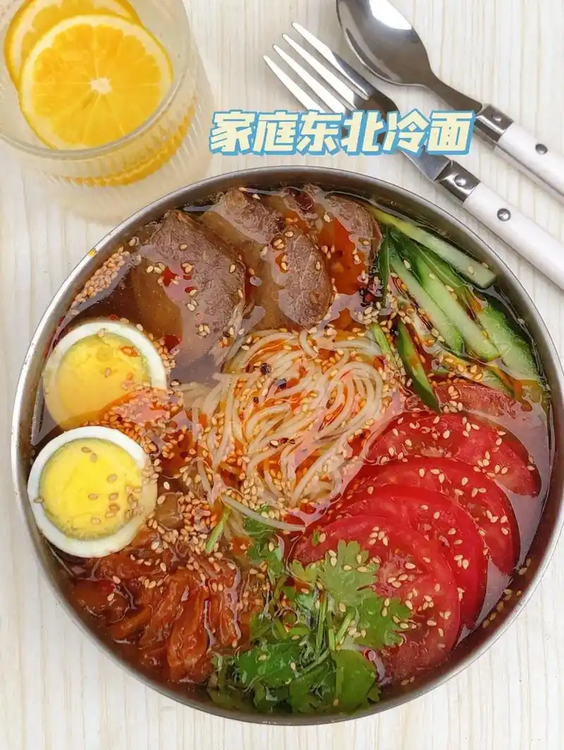 春日图文伙伴计划 东北大姨教我的,家庭东北冷面的做法#抖音 - 抖音