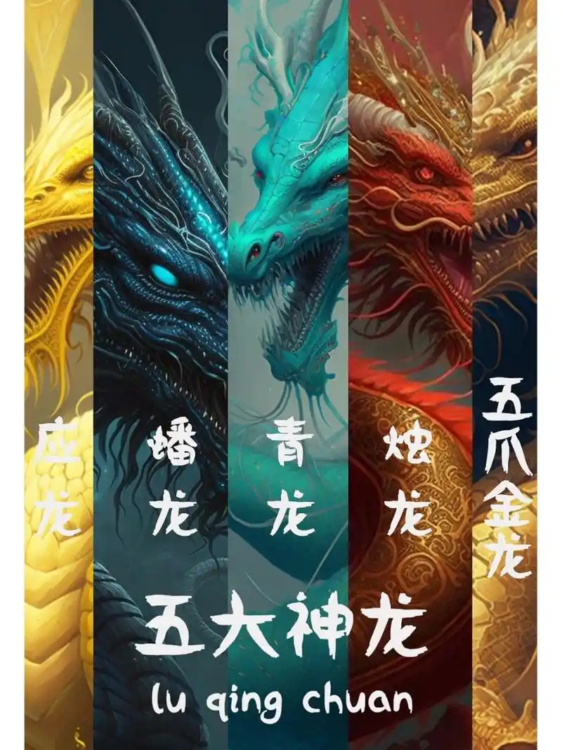 五大神龙|飞龙在天|青龙93五爪金龙 应龙,是中国古代神话中长有翅膀