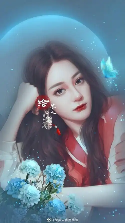 手绘禁止盗图二改转载注明出处赵丽颖angelababy鹿晗杨幂迪丽热巴陈