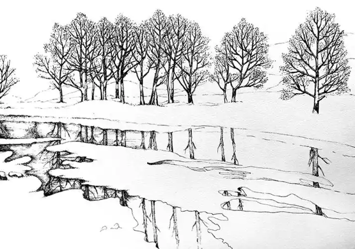 教程黑白装饰画把风景涂成自己喜欢的模样二