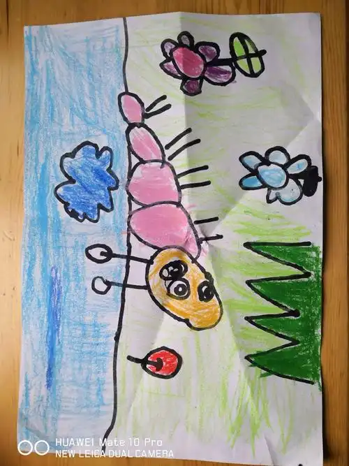 孙女杨若晨小朋友四岁半开始学画画!