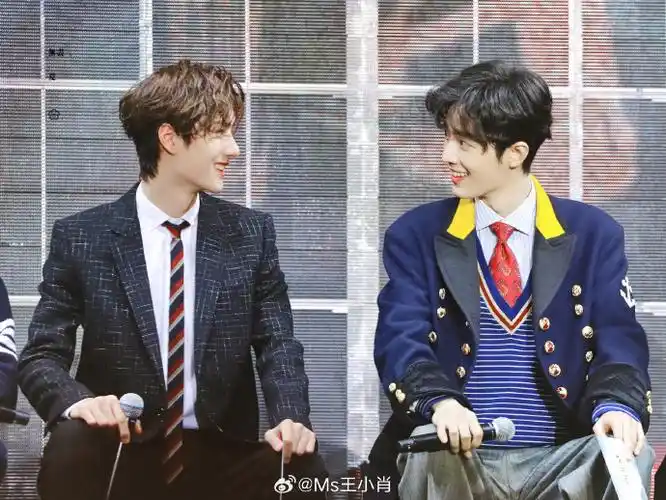 新华社发的肖战王一博##王一博肖战