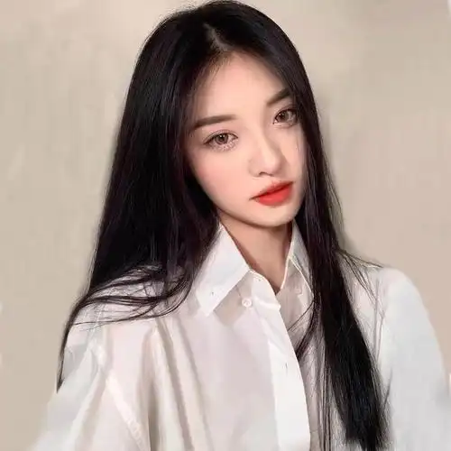 假发女长直发中分无刘海黑长直蓬松气质长发逼真自然中长全头套式