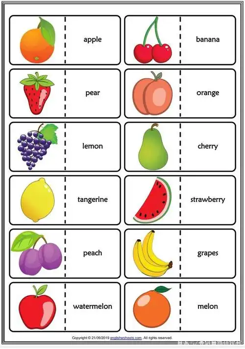日常水果单词分享