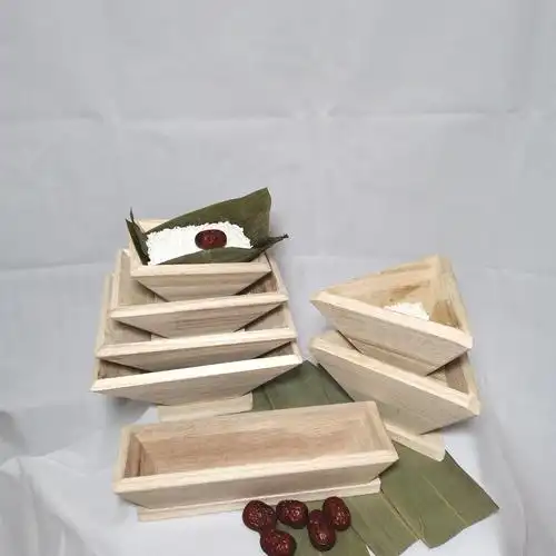厂家直销包粽子模具粽子神器三角形广西传统木制家用手工粽子模具