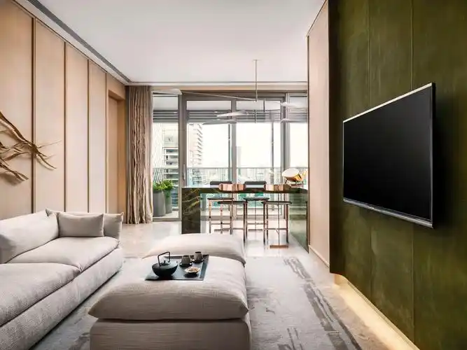 yabu--深圳湾1号t5-a户型新中式风格样板房装修实景图