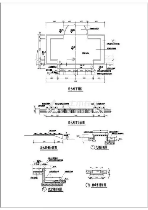 某景观水池设计大样图