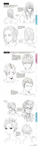 干货!n多种二次元动漫系男生发型的绘制画法参考!