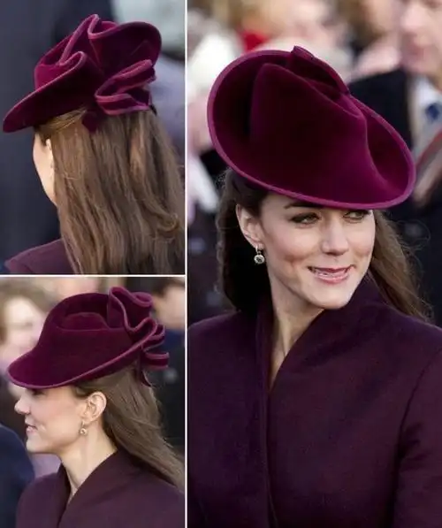 凯特王妃复古经典装扮搭配礼帽最具特色气质高贵