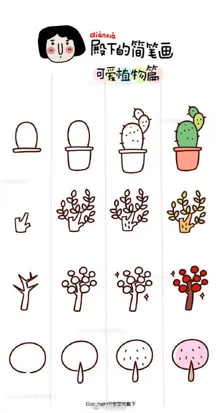 一大波敲可爱的简笔画小教程by猫屁股殿下