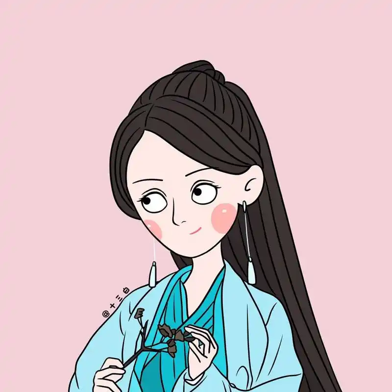 杨幂 角色漫画头像 搞笑插画 可爱手绘 十三白插画 #我是原创插画师