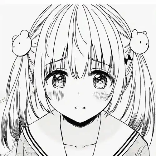 黑白漫画风女头繁华落尽与君同细水长流共君语