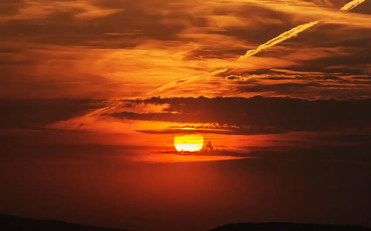 高清唯美夕阳风景图片桌面壁纸