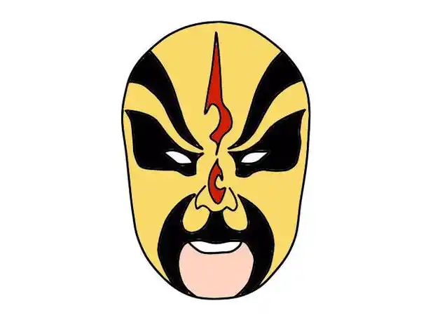 脸谱简笔画脸谱怎么画