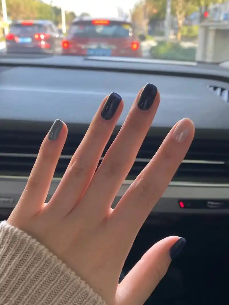超级显白的纯色美甲,黄黑皮女生的福利,再也不用因为手黑而自卑