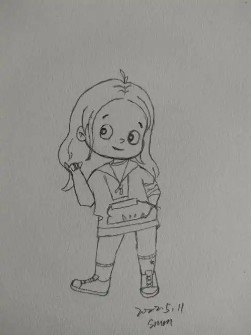 自学画画  #简笔画 #简笔画教程 #绘画 #我的绘画成长史  #独居女孩