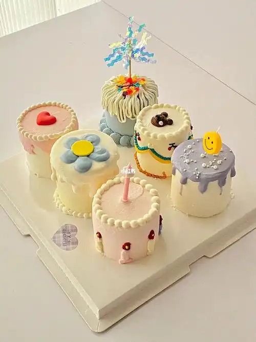 迷你2寸小蛋糕蛋糕九宫格九宫格生日蛋糕