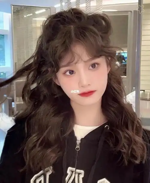 圆脸,方脸,发量少,头可扎可披的法式烫发#中山女发型师emma  #emma