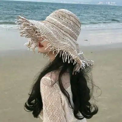 女生优雅气质帽子控头像