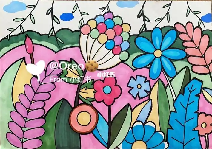 春天的花园主题画