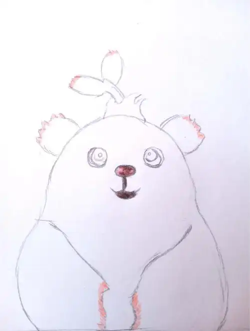 萌芽熊简笔画可爱