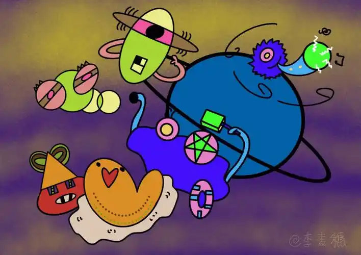 魔画团插画打卡作业5小怪兽们来啦