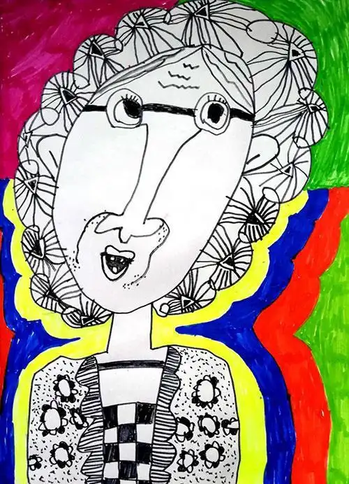 儿童画赏析之人物篇透过童画听童心