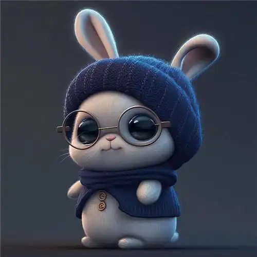 软萌可爱戴眼镜的兔子头像图片大全_动物头像_头像屋
