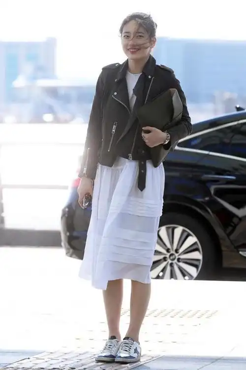 miss a组合成员裴秀智3月10日韩国仁川机场街拍 (飞伦敦)