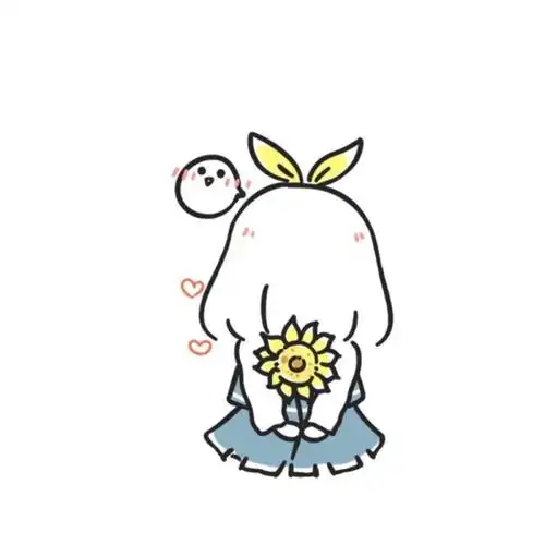 卡通可爱简单情侣头像