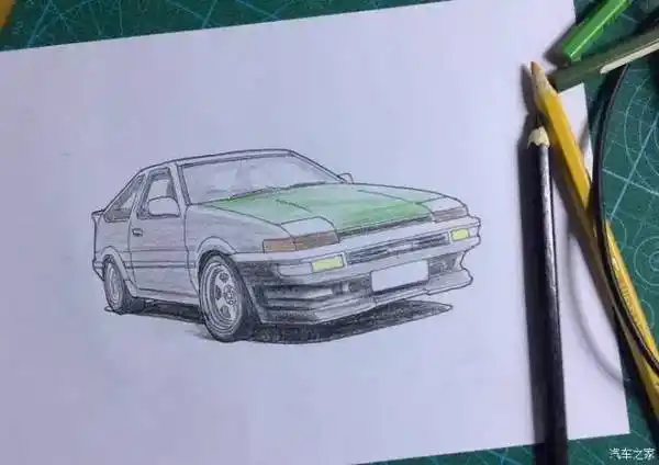 每个人心中都有自己的土屋圭市座驾:手绘丰田ae86-汽车频道-手机搜狐