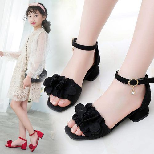 女童凉鞋2020新款夏季软底小公主鞋女孩高跟鞋时尚儿童中大童童鞋