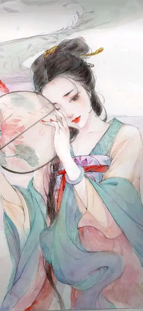 古风美图女生壁纸唯美古风的美人图手绘